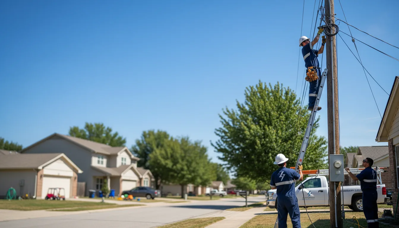 Residential electrician providing installation services in Haven, KS
